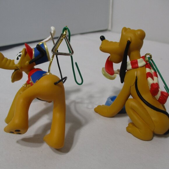 2 Disney Hallmark Keepsake Ornaments Pluto Dog in Box - Picture 4 of 6